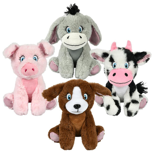 8" Medium Plush Farm Assortment