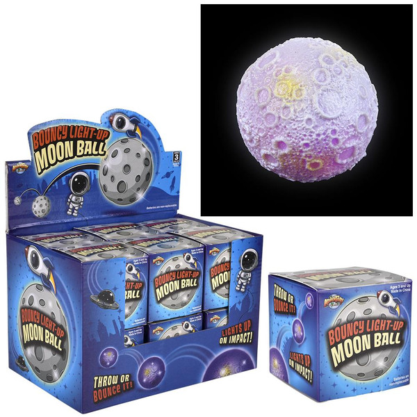 2.75" Light-Up Moon Bounce Ball