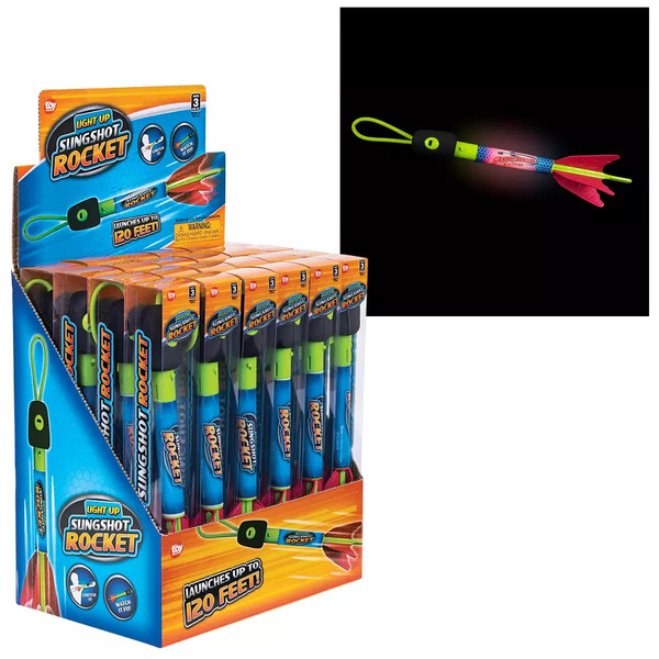 9.5" Light-Up Slingshot Rocket