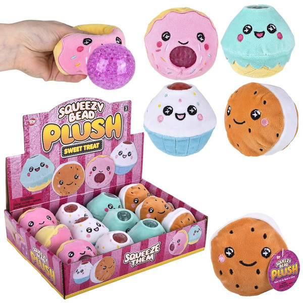 3" Sweet Treat Squeezy Bead Plush