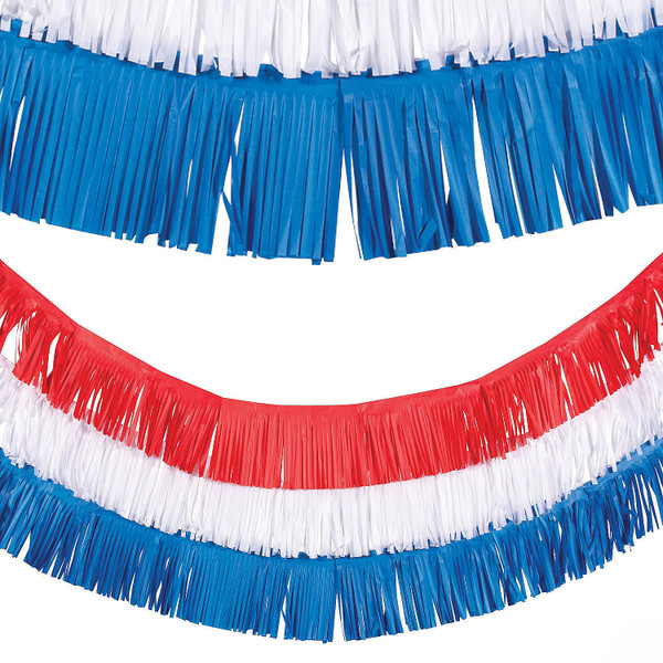 Patriotic Fringe Garland