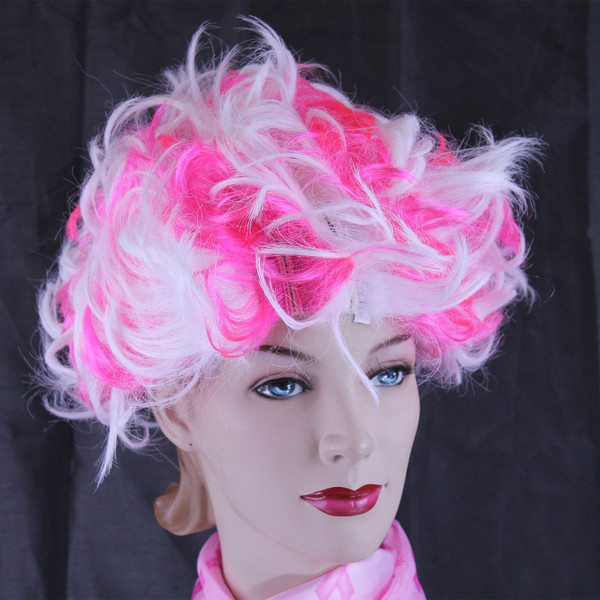 Pink & White Wig