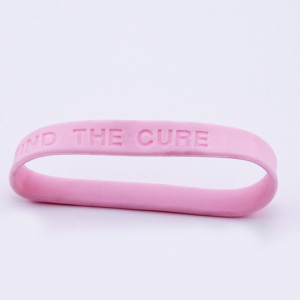 Breast Cancer Awareness  Rubber Bracelets