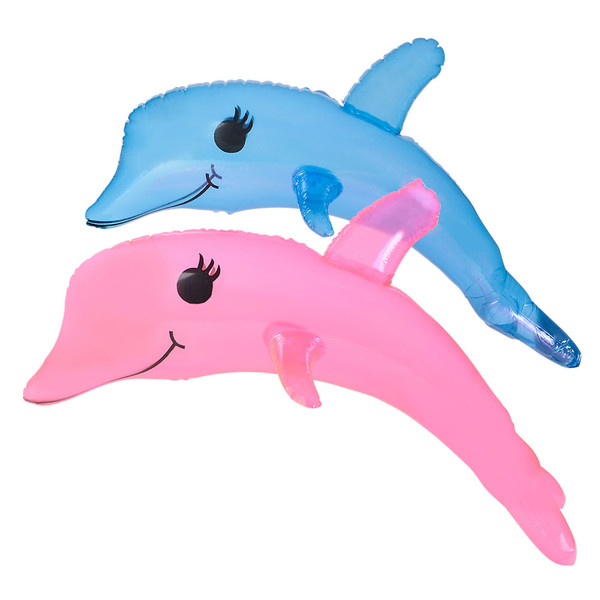 36" Transparent Dolphin Inflate