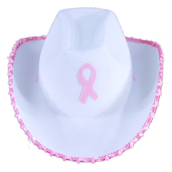 Pink Ribbon Cowboy Hat
