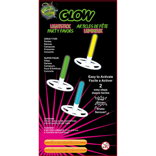 Glow Star Tops 4PK