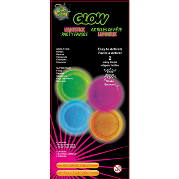 Glow Flying Discs 4PK