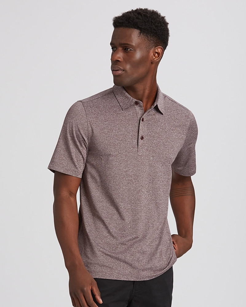 Heathered Stretch Mens Polo Cutter and Buck Canada