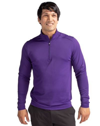 Virtue Eco Pique Quarter Zip Mens Pullover Cutter & Buck Canada
