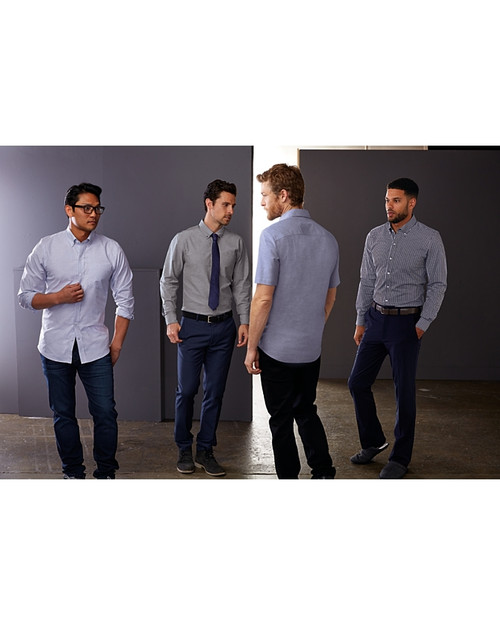 Tailored Fit Stretch Oxford Stripe 11