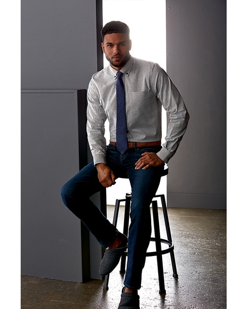 Tailored Fit Stretch Oxford Stripe 5