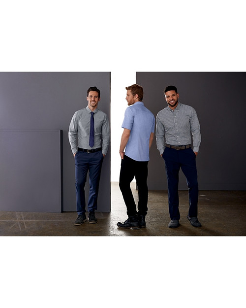 Tailored Fit Stretch Oxford Stripe 8