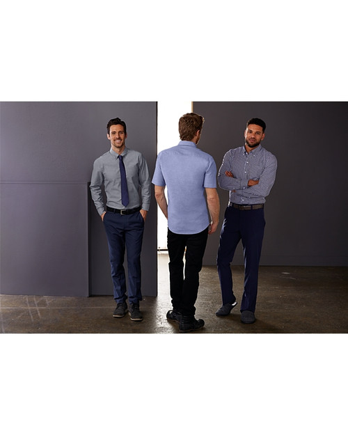 Tailored Fit Stretch Oxford Stripe 9