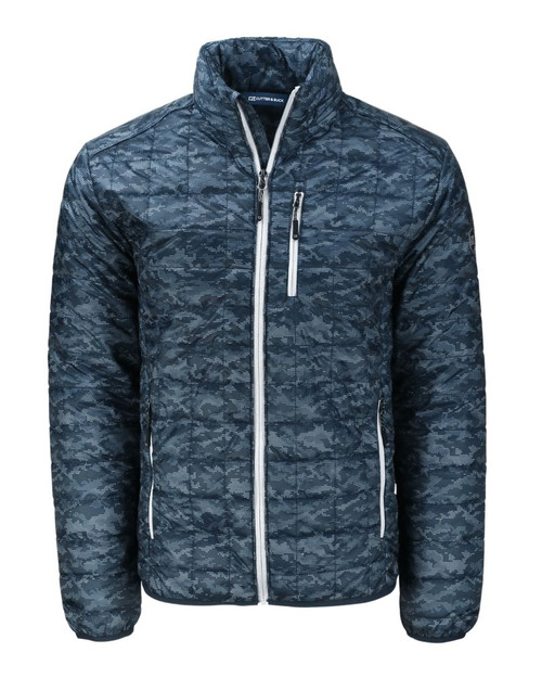 Cutter & Buck Rainier PrimaLoft® Mens Eco Insulated Full Zip Printed Puffer Jacket 6