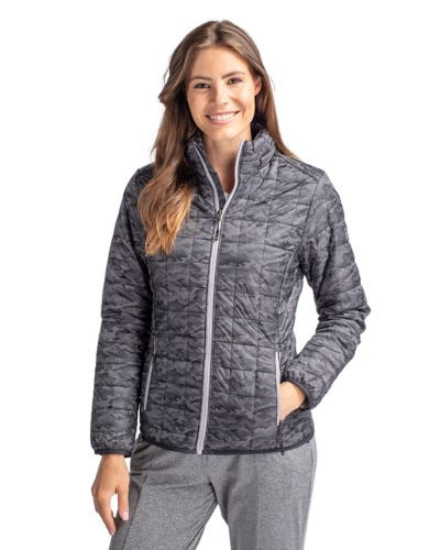Cutter & Buck Rainier PrimaLoft® Womens Eco Insulated Full Zip Printed Puffer Jacket 2