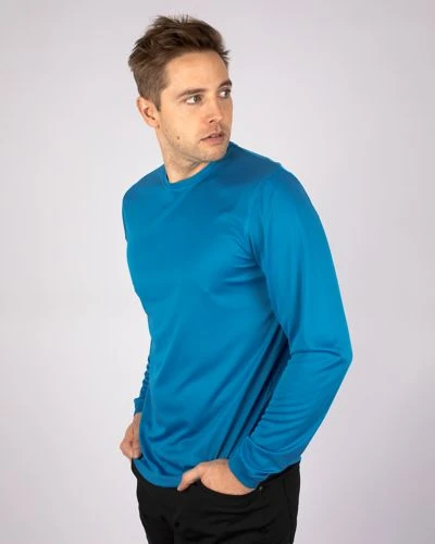 Clique Spin Eco Performance Long Sleeve Mens Tee Shirt_model