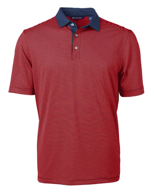 Cutter & Buck Virtue Eco Pique Micro Stripe Recycled Mens Polo_11