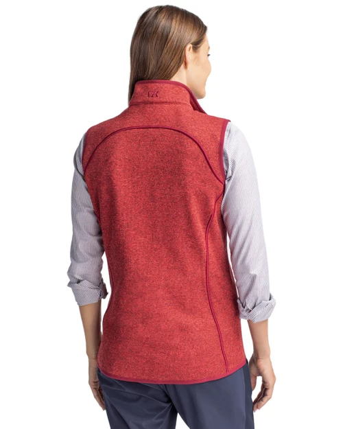 Cutter & Buck Mainsail Sweater Knit Womens Full Zip Vest