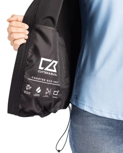 Cutter & Buck Charter Eco Recycled Full-Zip Womens Vest_6