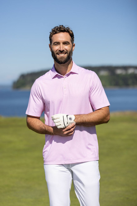 Cutter & Buck Pike Eco Diamond Dot Print Recycled Mens Polo10