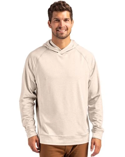 Cutter & Buck Adapt Knit Recycled Mens Heathered Hooded Pullover811