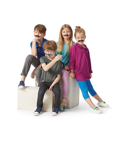 Happy Kids Wearing Clique Spin Eco Performance Youth Short Sleeve Tee