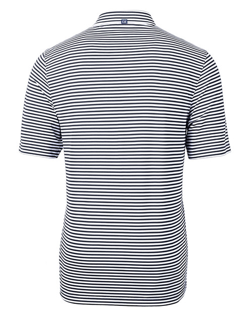 Cutter & Buck Virtue Eco Pique Stripe Recycled Mens Polo NVBU_MANNB_HG 1