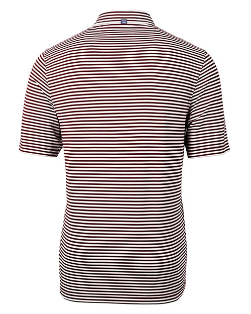 Cutter & Buck Virtue Eco Pique Stripe Recycled Mens Polo BRD_MANNB_HG 1