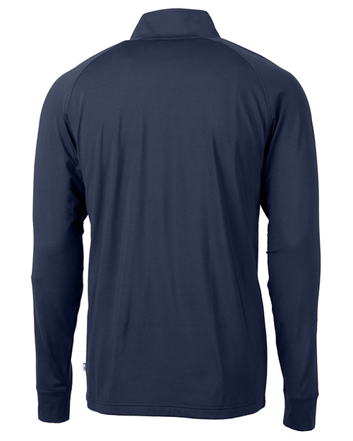 Cutter & Buck Adapt Eco Knit Stretch Recycled Mens Big and Tall Quarter Zip Pullover NVBU_MANNB_HG 1