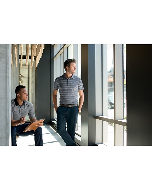 Forge Polo Tonal Stripe Tailored Fit 2
