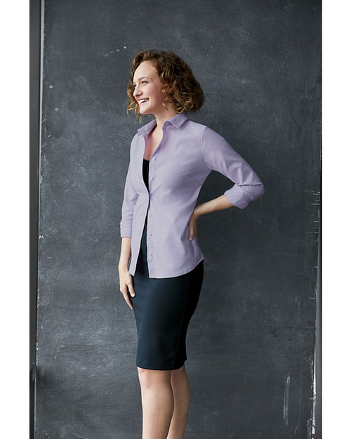 Stretch Oxford Womens Long Sleeve Dress Shirt