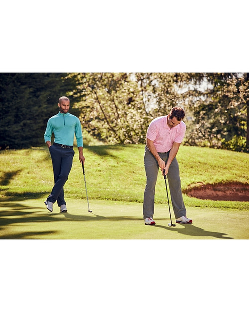 Two men golfing
