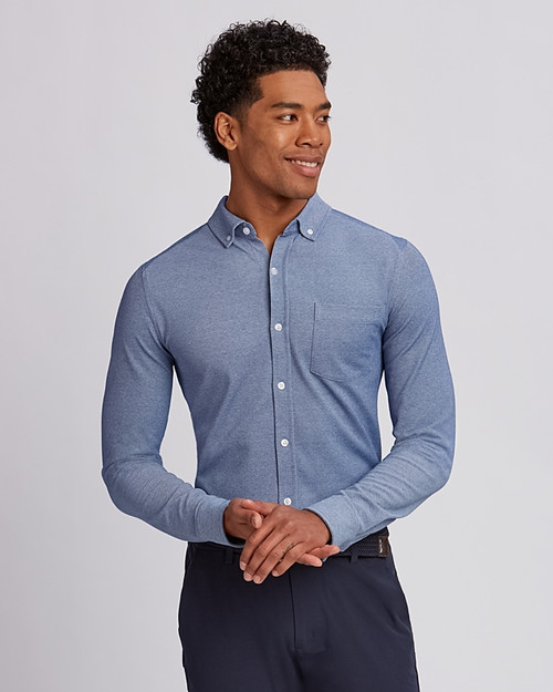 Men's Reach Oxford Button Front L/S 9