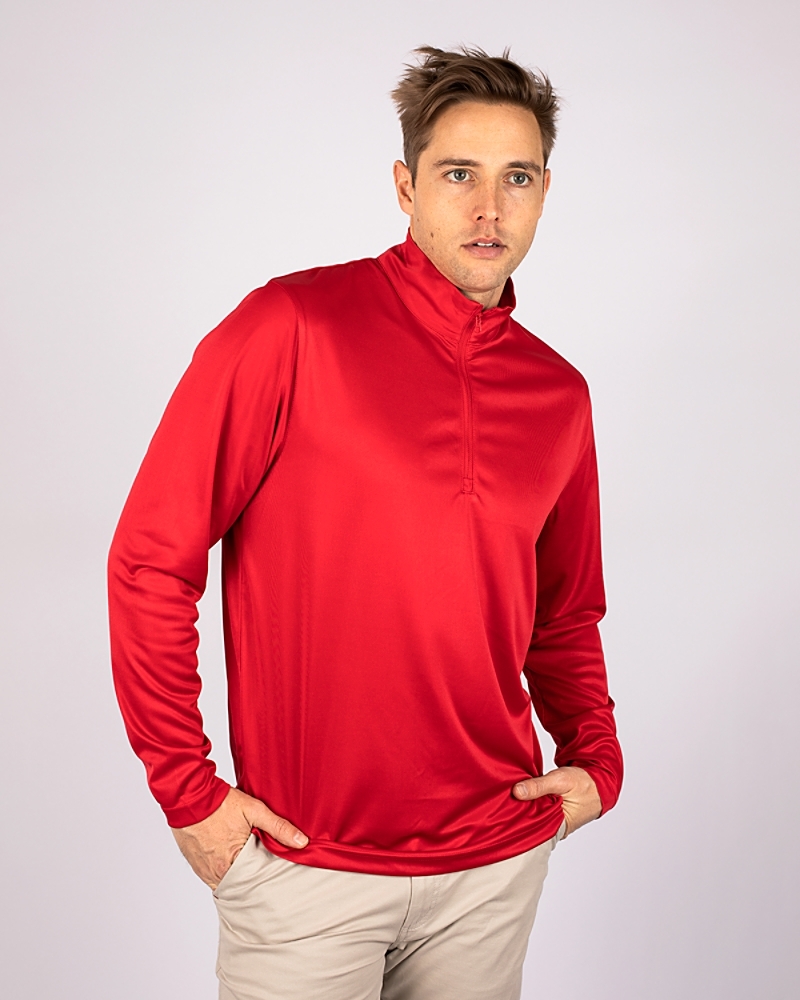 洋楽 inner-City Clique Clique Spin Eco Performance Half Zip Men's Pullover | Cutter and Buck