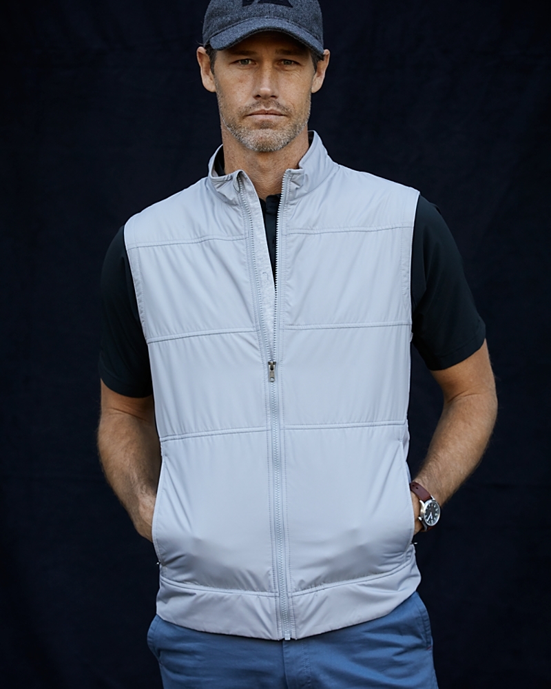 COOTIE ”Padded Trucker Vest” COOTIE ”Padded Trucker Vest” Men's Lightweight Full Zip