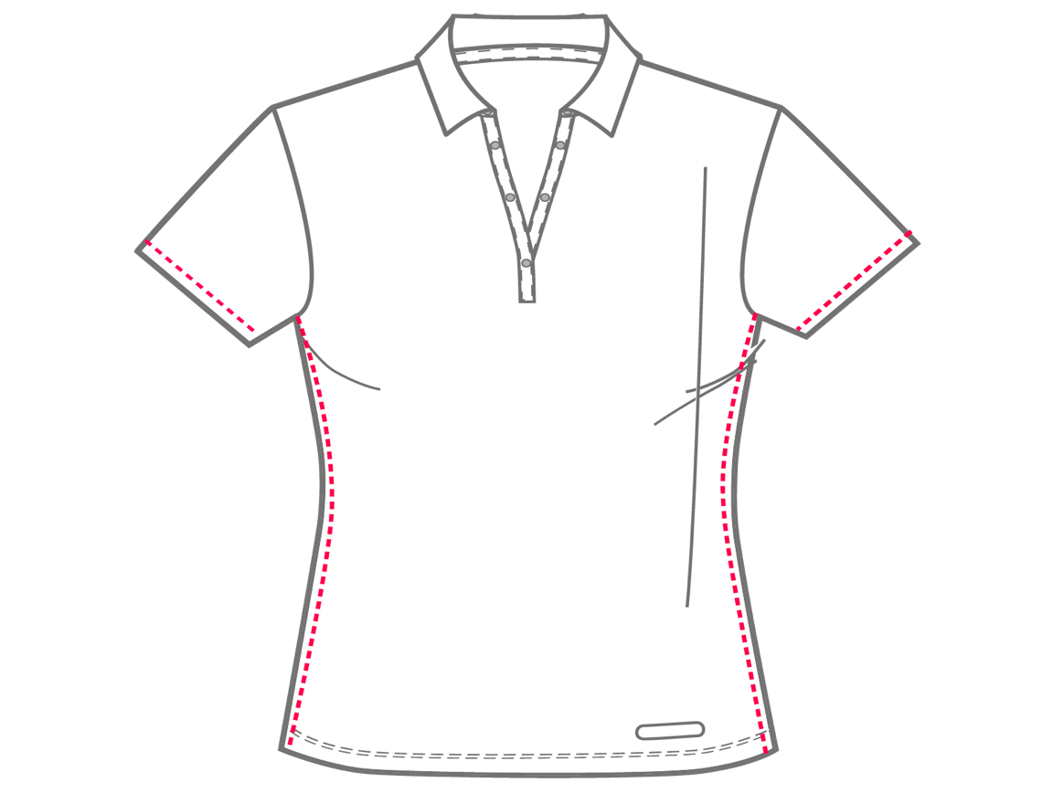 Ladies Annika Fit sizing chart