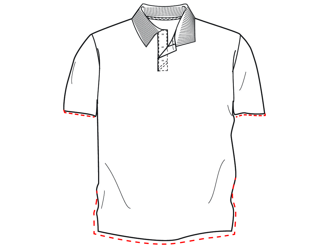 Men's T-shirts & Polo Shirts Size Charts