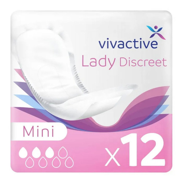Vivactive Lady Discreet Mini Pads - Pack of 12