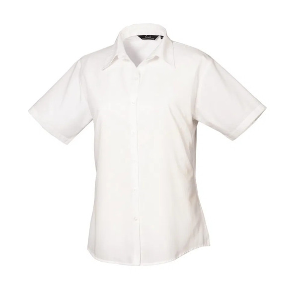 PR302 Premier Short Sleeve Blouse - White - (12)