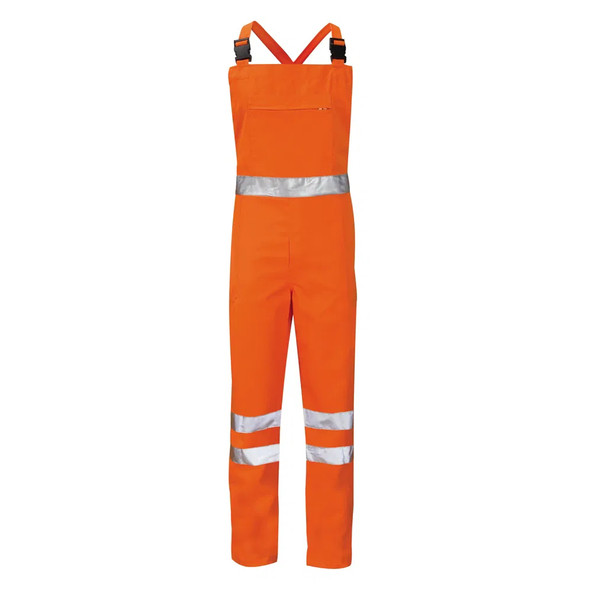 Rail Hi Vis Alpha Bib & Brace - Orange - (M)