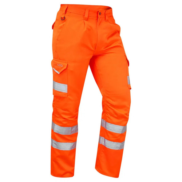 Leo Bideford Polycotton Cargo Trouser - Orange - (38"L) Leo Bideford Polycotton Cargo Trouser - Orange - (38"L)