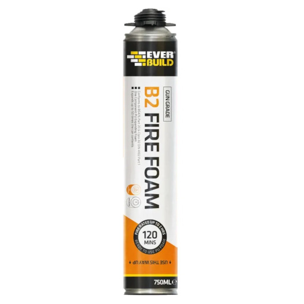 Everbuild B2 FireFoam Expanding Foam - Gun Grade - 750ml