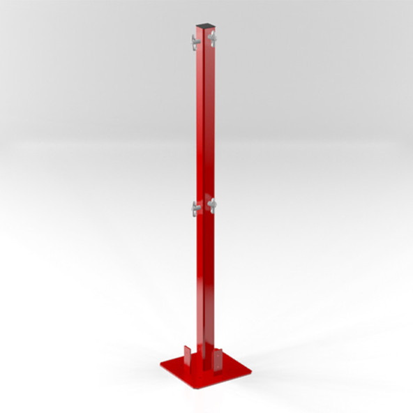 Railsafe Safety Corner Post - 200mm x 1026mm with Anti Luce Fitting