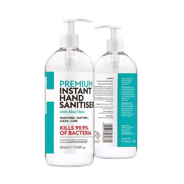 Alcohol Hand Sanitiser - 500ml Pump Top