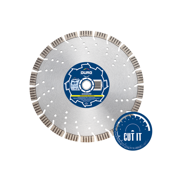 Duro Diamond Blade - 115DCM - Construction Materials & Metal - 115mm / 4.5" x 22.23mm bore