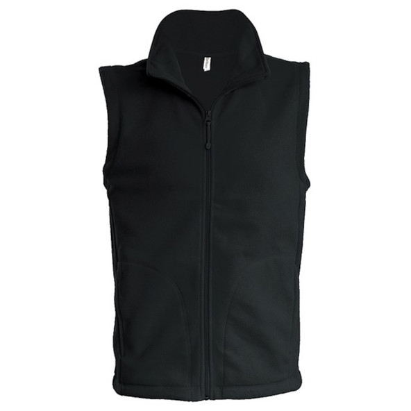KB913 Luca Zip-Through Microfleece Gilet - Black - (2XL)