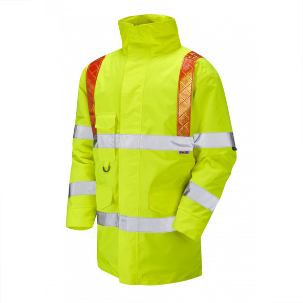 Leo A02 Putford Hi Vis Orange Brace Anorak - Yellow - (5XL)