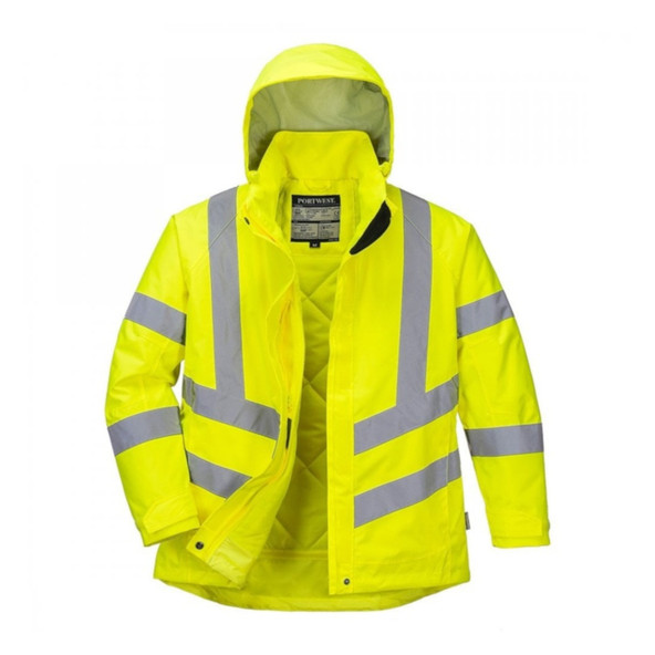 LW74 Women's Hi Vis Padded Jacket