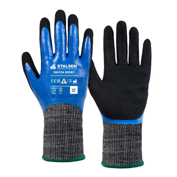 Stalsen Rayza RX567 Double Dipped Thermal - Cut Level E Glove - Pack of 10