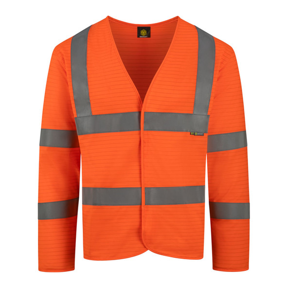 CFRPKJOR Beeswift Hi Vis FR Long Sleeve Jerkin